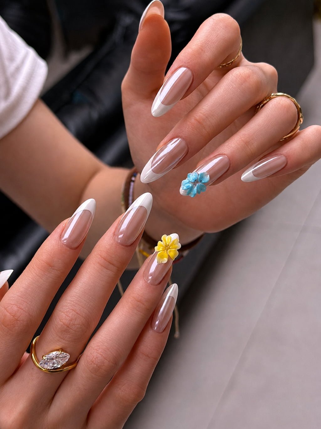 August Nails Coastal French Florals